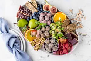 Health-positive snacks and snacking fun